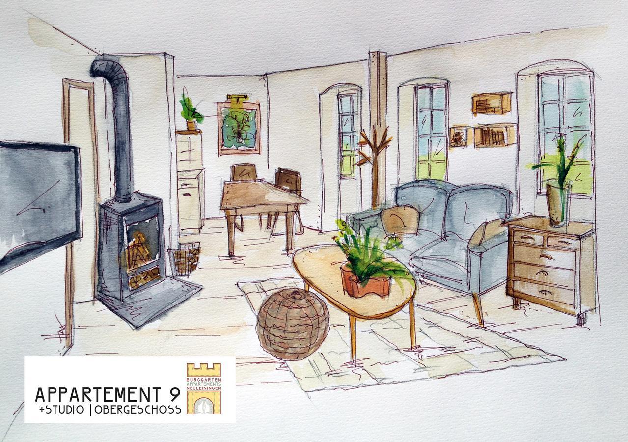 Burggarten Appartements Neuleiningen Eksteriør bilde