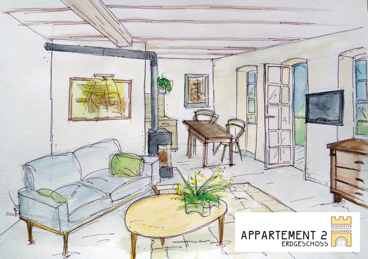 Burggarten Appartements Neuleiningen Eksteriør bilde