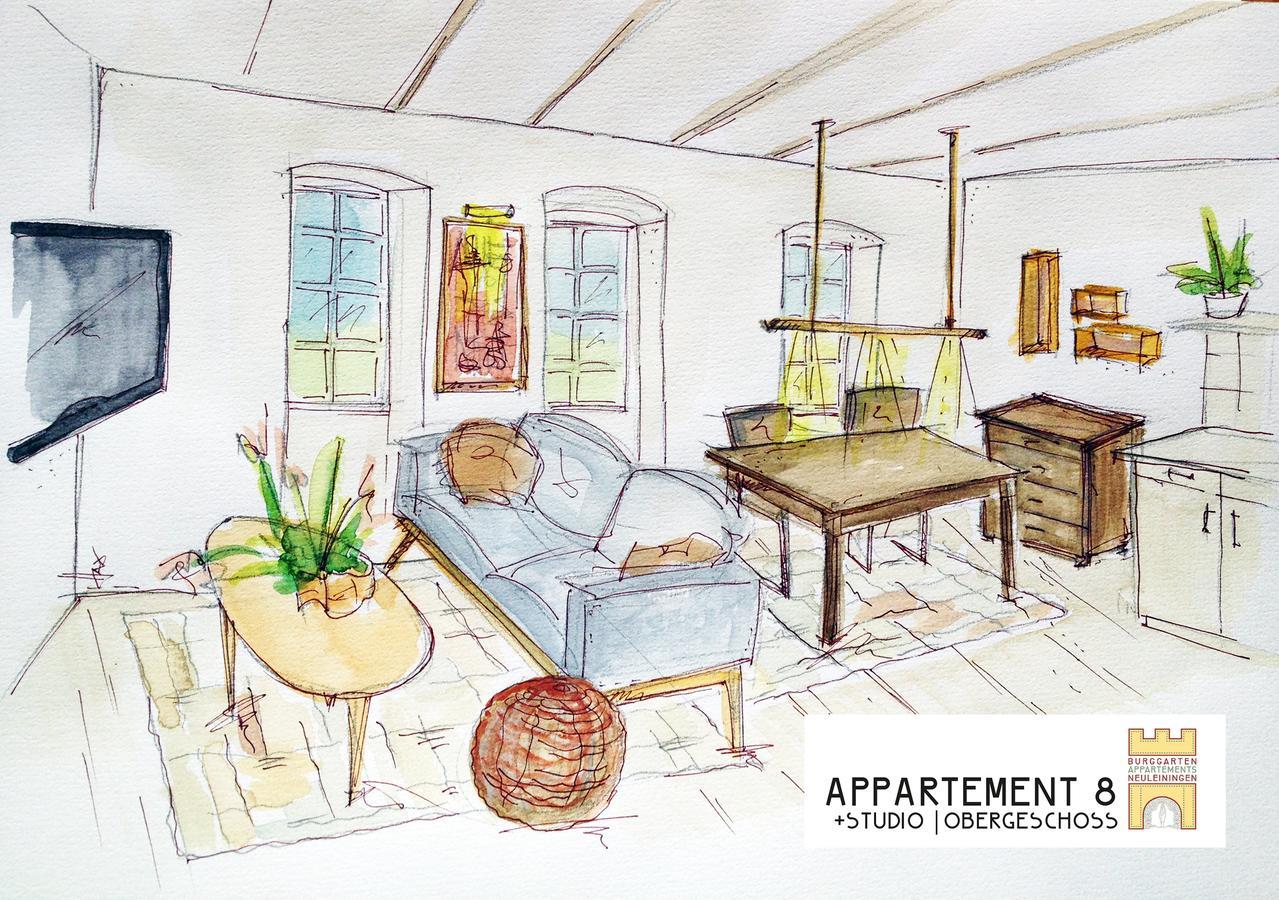 Burggarten Appartements Neuleiningen Eksteriør bilde