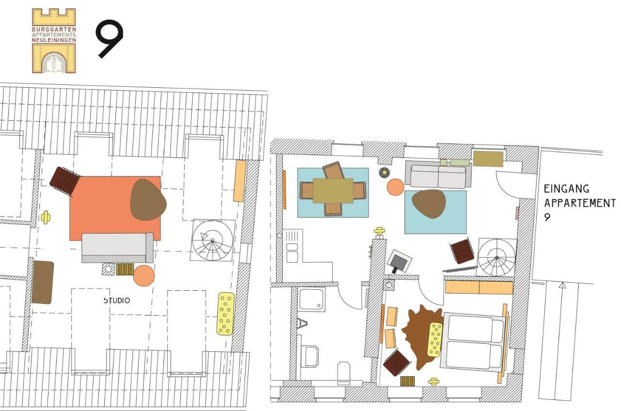 Burggarten Appartements Neuleiningen Eksteriør bilde